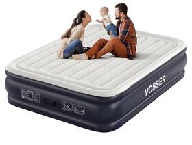 Vosser-vr-86018 Vosser Air Mattress Queen With Built In Pump 18ftft Inflatable Of Vertical Beams
