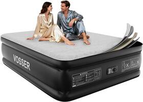 Vosser Vr-55a 18 Inch Foam Topper Air Mattress With Built-in Pump And Self-inflating/deflation