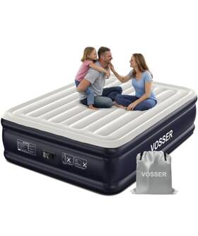 Vr-s6018-ob Vosser Queen Air Mattress 18 Inch With Built-in Pump Self Inflating Airbed