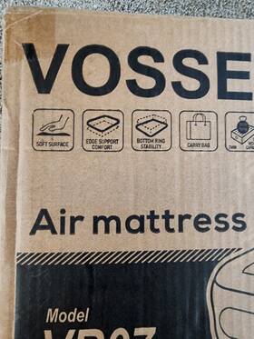 Vr07 Vosser Queen Air Matress New In Open Box Built Pump