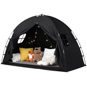 Skmzp-01 Wanru Bed Tent Twin Size - Privacy Sleeping Space With Blackout Design Breathable
