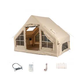 Wz002 Wenzefzzb Inflatable Camping Tents With Hand Pump Air Glamping Easy Setup Water