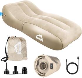 Widitn 445039065003 Luxury Inflatable Lounger Ultra-wide 35.4 Inch Self Couch With Built-in
