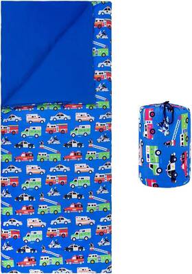 17111 Wildkin Kids Sleeping Bag Roll-up Design Olive Bags Heroes