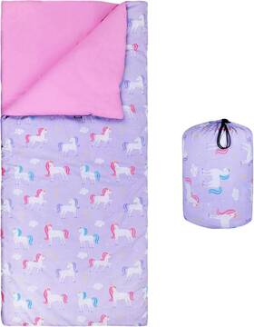 17803 Wildkin Kids Sleeping Bags For Boys And Girls Measures 57 X 30 Unicorn