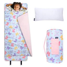 28113 Wildkin Kids Original Nap Mat Cozy Sleep Ok Mats Butterfly Garden