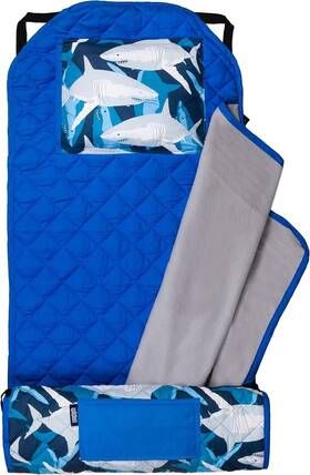 44700 Wildkin Modern Nap Mat With Reusable Pillow For Boys And Girls Ideal Sharks