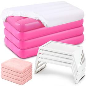 Windyun-mattress-qioaj72 Windyun 16pcs Kids Slumber Party Supplies -4 Air Mattress With White Fitted Shee
