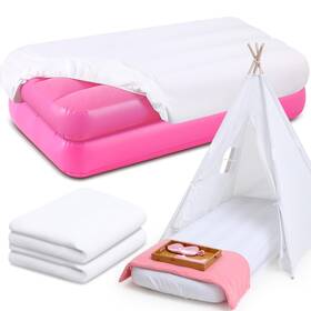 Windyun-qao-qthu88772 Windyun Kids Air Mattress Bulk With White Fitted Sheet Toddler Inflatable Bed 63 X 27