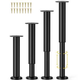 Wlr050 Wlrrcwdttc 4 Pcs Adjustable Bed Center Support Legs 10-17 Inch For Frame/bed