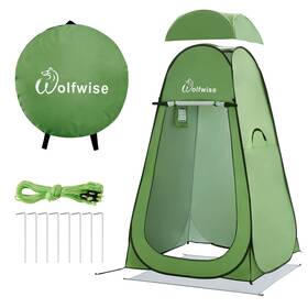 Vilp250235gr Wolfwise Pop Up Privacy Shower Tent Portable Outdoor Sun Shelter Camp Toilet