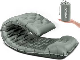 Wtvi012 Wtvidas Oversized Camping Sleeping Pad 4.2 Inch Thick Ultralight Single Grey