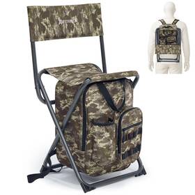 21117camo X Strike Fishing Chair With Cooler And Backrest Folding 350lbs Camo