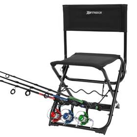 4041 X Strike Fishing Chairs With Rod 11.2 Inches 14 27.5 Black