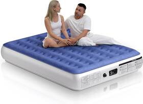 Xsleep 691040057354 Queen Air Mattress 13 Inches High Built-in Pump Knob Start 3 Minutes Quick For &