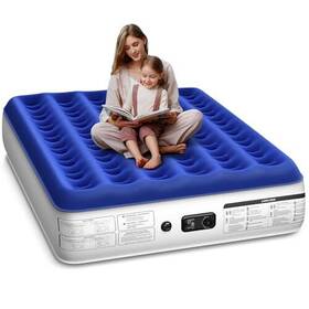 Xsleep 717206590845 Queen Air Mattress With Built In Pump Luxurious Comfort Raised Inflatable Mat