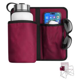 Xxerciz Xx335810 Camp Chair Cup Holder Phone Universal Water Bottle Small Red