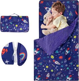 Sp00560 Ycdtmy Nap Mat With Pillow 55 29 For 2-7 Years Cotton Large Blue