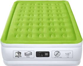 Yening 711181970227 Full Size Air Mattress With Built In Pump Raised Double Blow Up Bed Infla