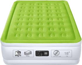 Yening 800482662679 Full Size Air Mattress With Built In Pump Raised Double Blow Up Bed