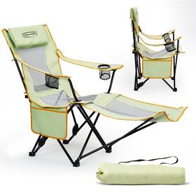Yw-cct-001green Young Wood Camping Lounge 22.62 Inches X 15.6 35.1 Green