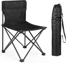 Fncharcamp02bl Yssoa Portable Folding Camping Chair With Carry Bag For Adults Large Black