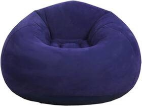 Y043 Ytoty Beanless Bag Inflatable Chair Air Sofa Outdoor Lazy Blue