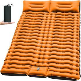 Yuzonc Xym-001 Double Sleeping Pad For Camping 4 Inch Extra Thick Full Orange-1