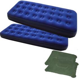 Zaltana 882746025222 Pair Of Single Size Air Mattress And Inflatable Pillow Combo Ams Pl1 X2
