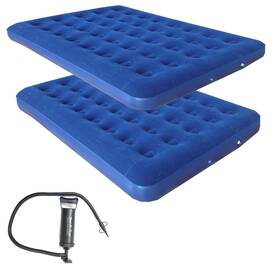 Zaltana 882746025383 2-piece Of Double Size Air Mattress With Action Hand Pump Combo Amdx2