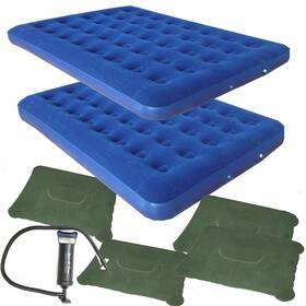 Zaltana 882746025444 2-piece Of Double Size Air Mattress With Action Hand Pump And 4-piece