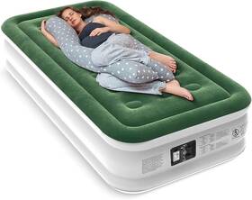 Zearna 313114176142 Twin Air Mattress With Built Pump 16 Inch Durable Blow Up Airbed Comforta