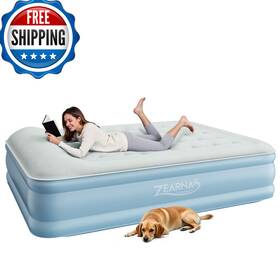 B0fmrmcvwg Zearna Air Mattress Queen Built In Pump Blow Up 18 Raised Comfort