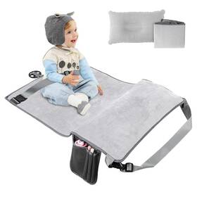 Bed-001 Zgfcsjp 706511396501 Portable Toddler Airplane Travel Bed With Inflatable Pillow And Storage Bag