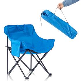 9161 Zonemel Portable Sauna Chair Fast Folding Oxford Fabric Large Blue