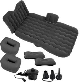 Zonetech 850014897093 Zone Tech Inflatable Car Travel Air Mattress Back Seat- Pump Kit Premium Qual