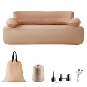 20241108001 Ztoone Inflatable Sofa With Built-in Air Pump Rechargeable Couch Support