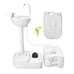 Yescom 17L Portable Camping Sink W/ Pump & Pcs 24L Water Tanks For Rv Travel. Fixed Price $159.90.