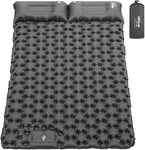 Extra-thick Double Sleeping Pad With Built-in Pillow & Foot Pump For Camping. Fixed Price $73.99.