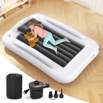 Deeteck Inflatable Toddler Travel Bed 60IN Portable Kids Air Mattress Safety Sid. Fixed Price $64.58.