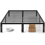 Size Bed Frame, 14 Inch Metal Platform Frames With King, Matte Black. Fixed Price $73.94.