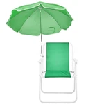 Vasitelan Outdoor Folding Beach Chair With Umbrella, Lightweight Green. Fixed Price $58.99.