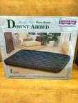Double Size Wave Beam Inflatable Downy Airbed By Intex "comfort Rest" 75"X54"X5". Fixed Price $21.00.