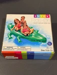 Intex Giant Alligator 2 Person Ride-on Swimming Pool Float 80" 45" New. Fixed Price $20.00.