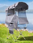 Docusvect Folding Camping Chair With Shade Canopy For Adults. Fixed Price $131.61.