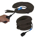 Air Inflatable Pump Neck Pillow Grey Comfort Relief Support Wellness. Fixed Price $11.74.