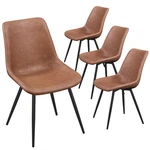 Yaheetech Set Of 4 Urban Style Dining Chairs With Metal Legs For. Fixed Price $252.69.
