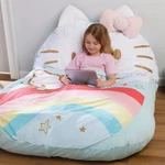 Hello Kitty Rainbow Floor Lounger - 47" X 69" Plush Kids Sleeping Bag Bed Seat. Fixed Price $147.97.