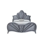 Acme Dante Queen Bed In Gray Velvet. Fixed Price $643.99.