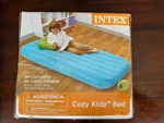 Intex Cozy Kids Bed 34.5 62 7 Inflatable Mattress, 3-10 Yrsold, Camping. Fixed Price $25.00.